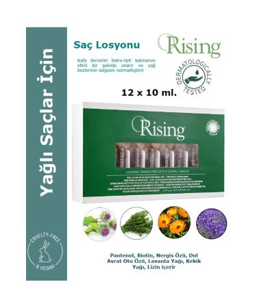 ORising Grasso - Hair Lotion For Oily Hair 12 Amp. 10 Ml.
