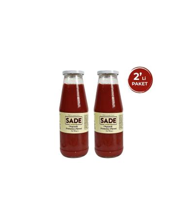 Plain Organic Tomato Puree 680 gr 2-Pack (2X680 GR.)