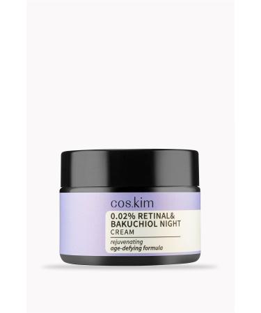 Cos.kim Retinal & Bakuchiol Anti-Aging Night Cream | Retinal & Bakuchiol Night Cream 50ml - Buy Online on GoSupps.com