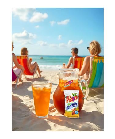 NAZO Ice Tea Peach Flavored Powder Drink 24 Pack - Buy Online on GoSupps.com