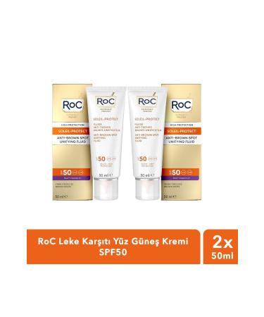 Roc Anti-Spot Face Sunscreen Spf50 50ml x2