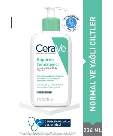 CeraVe Foaming Cleanser for Normal to Oily Skin 236ml