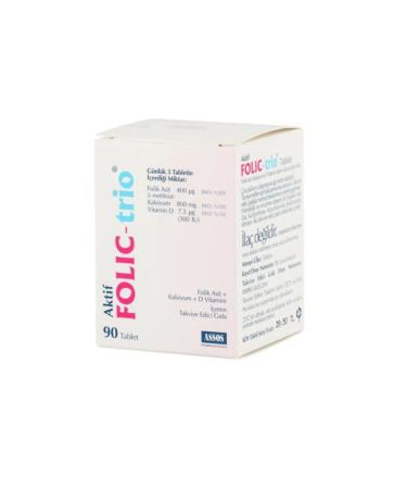 Assos Folic Trio 90 Tablet - Buy Online on GoSupps.com
