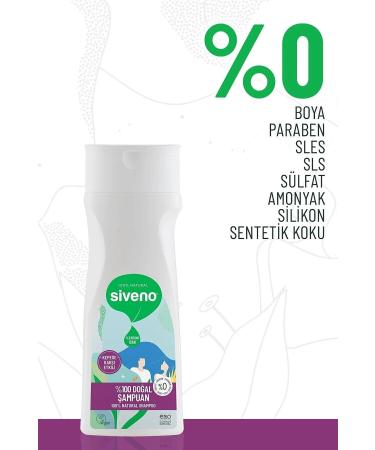 Siveno 0 Natural Anti-Dandruff Shampoo Oily Hair Tea Tree Wintergreen Vegan 300 ml X 4 Pieces - Buy Online on GoSupps.com