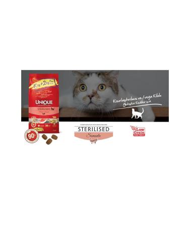 Unique Sterilized Cat Food Salmon 10+2 kg - Buy Online on GoSupps.com