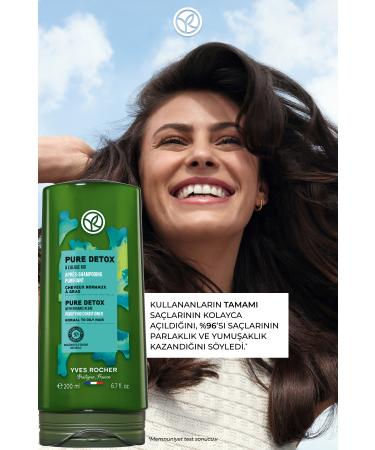 Yves Rocher Purifying Conditioner for Oily Hair (Pure Detox) - Vegan-200 ml - Buy Online on GoSupps.com