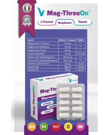 Vitasso Magnesium Magthreeon & Vitamagne Organic Magnesium Forms and Vitamin Forms 2 Pack - Buy Online on GoSupps.com