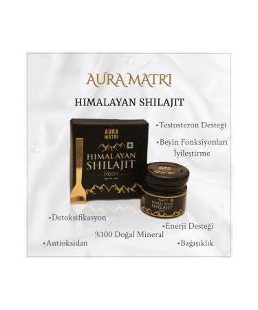 Aura Matri Himalayan Pure Shilajit Mumiyo Resin | High Fulvic Acid Ratio | 20 gr (100 PORTIONS)