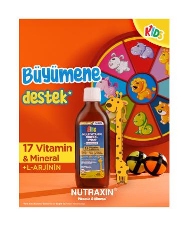 Nutraxin Kids Multivitamin Mineral Syrup for Children 150ml - Buy Online on GoSupps.com