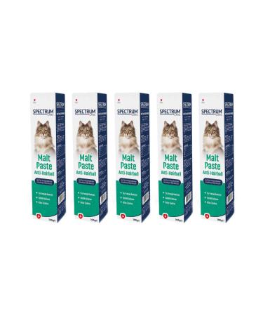 Spectrum Care Anti-Hairball Cat Hairball Prevention Supporting Malt Paste 100gr - 5 Pieces