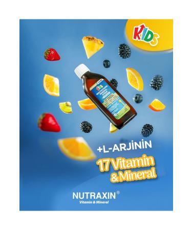 Nutraxin Kids Multivitamin Mineral Syrup for Children 150ml - Buy Online on GoSupps.com