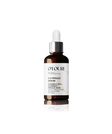 o'loure beauty CE Ferulic Serum Vitamin C - Ferulic Acid Vitamin E Anti-Aging Vitamin C Skin Serum - Buy Online on GoSupps.com