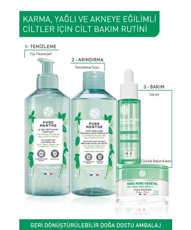 Yves Rocher Oil Balancing Skin Serum - Combination and Oily Skin / Sebo Pure Vegetal-81437 - Buy Online on GoSupps.com