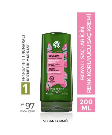 Yves Rocher Color Protecting Conditioner for Dyed Hair (couleur) - Vegan-200 Ml