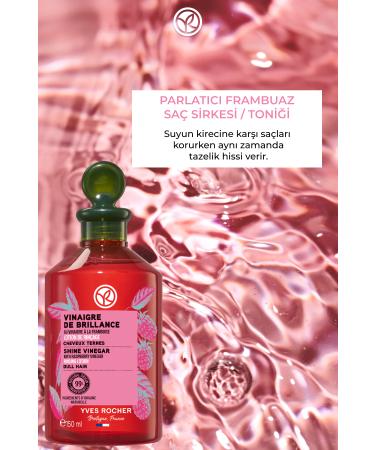 Yves Rocher Raspberry Hair Vinegar / Tonic - Normal Hair / Brillance 150 ml-52166 - Buy Online on GoSupps.com