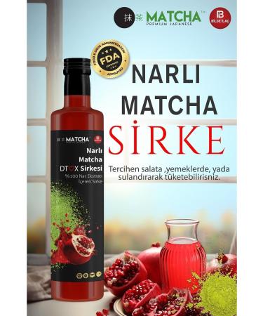Bilge la Matcha Premium Japanese Pomegranate Matcha Detox Vinegar 250 ml - Buy Online on GoSupps.com