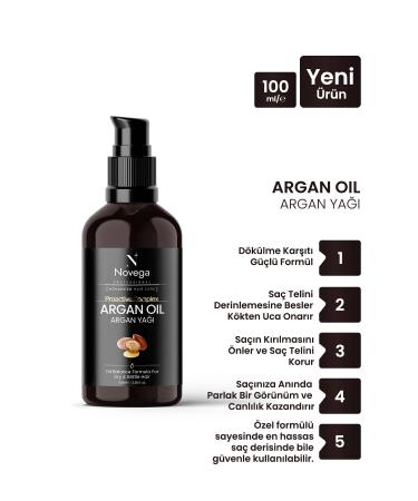 Novega Argan Oil Proactive Complex - Anti-Hair Loss and Anti-Breakage Repairing & Strengthening Elixir.