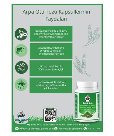 moderate food dr.cemil el-kudsi Ground Barley Grass Capsules - Buy Online on GoSupps.com