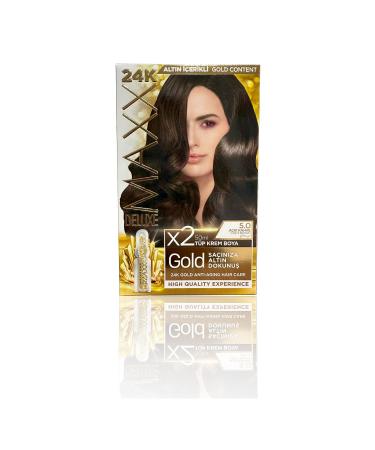 MAXX DELUXE Golden Series 24k Gold Content Tube Dye and Hair Care Serum (2X50 ML) - Buy Online on GoSupps.com