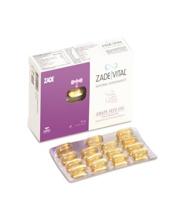 Zade Vital Grape Seed Oil Blister 30 Capsules - Buy Online on GoSupps.com