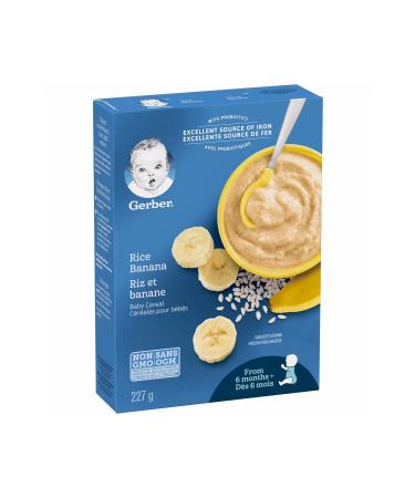 Gerber Cereals- Rice Banana- Banana and Rice Spoon Food -227 Gr- From 6 months - 2nd stage - Buy Online on GoSupps.com