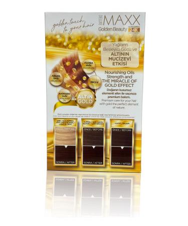 MAXX DELUXE Golden Series 24k Gold Content Tube Dye and Hair Care Serum - Buy Online on GoSupps.com