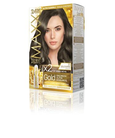 MAXX DELUXE Golden Series 24k Gold Content Tube Dye and Hair Care Serum (2X50 ML)