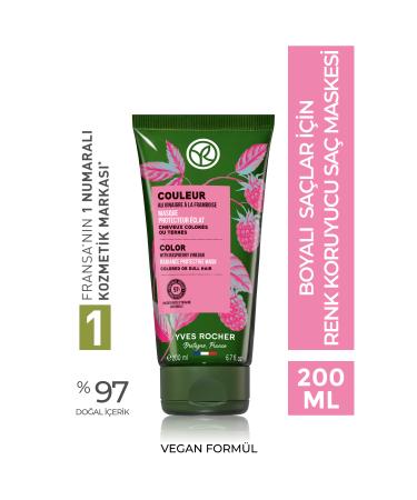 Yves Rocher Color Protecting Hair Mask for Dyed Hair (Couleur) - Vegan-200 ml
