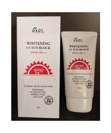 EKEL NATURAL NEWYORK PARIS Anti-Wrinkle Whitening Sun Cream for Spotted and Freckled Skin - Buy Online on GoSupps.com