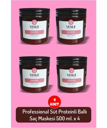 Venue Professional Milk Protein Honey Hair Mask 500 ml 4 BOXES