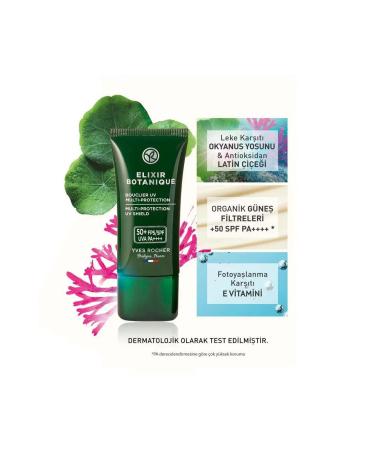 Yves Rocher 50+ SPF Face Cream - Anti-Aging Herbal Antioxidant Care / Elixir Botanique - Buy Online on GoSupps.com