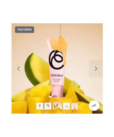 Oriflame OnColour Oh! Sweet Glossy Lip Gloss mango