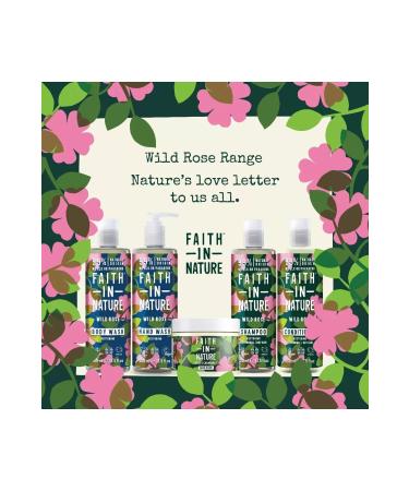 Faith In Nature Natural Relaxing Shower Gel Wild Rose 400 ml - Buy Online on GoSupps.com