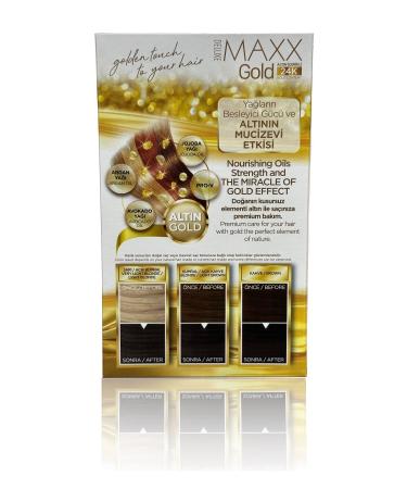 MAXX DELUXE Golden Series 24k Gold Content Tube Dye and Hair Care Serum (2X50 ML) - Buy Online on GoSupps.com
