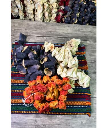 gazisofraantep Stuffed Dried (EACH STRING 23-25 PIECES OF ZUCCHINI EGGPLANT SWEET PEPPER)