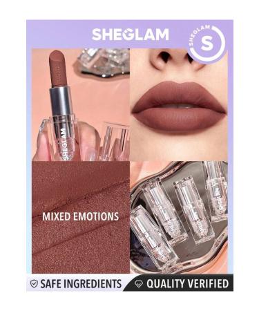SHEGLAM Cosmic Crystal Matte Lipstick-Mixed emotions