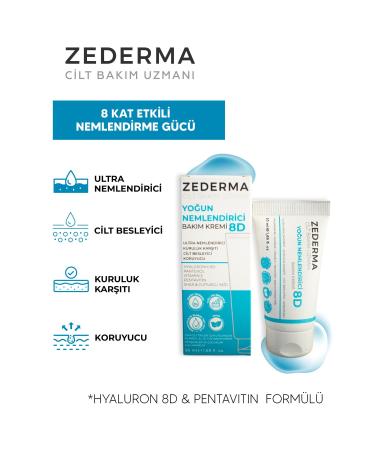 ZEDERMA Intensive Moisturizing Skin Care Cream 8d 50ml. Effective up to 72 hours - Buy Online on GoSupps.com