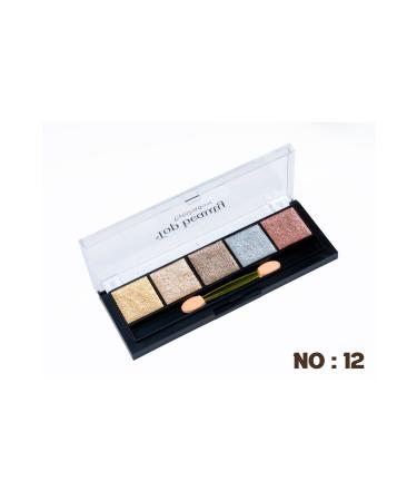 Top beauty Eye Makeup Palette Long-Lasting Eyeshadow with Sparkling and Bright Colors-Eyeshadow No:12 - Buy Online on GoSupps.com