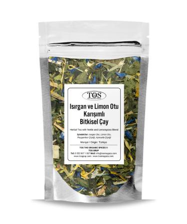 TOS The Organic Spices Nettle and Lemongrass Herbal Tea 250 gr (1st Quality) Nettle and Lemongrass Herbal Tea