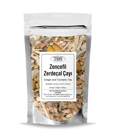 TOS The Organic Spices Ginger and Turmeric Tea 100 gr (1st Quality) Ginger and Turmeric Tea