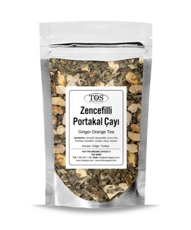 TOS The Organic Spices Ginger Orange Tea 100 gr (1st Quality) Ginger Orange Tea