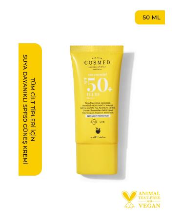 COSMED Sun Essential Fluid SPF 50 Face Sun Cream for All Skin Types New Generation Filters 50 ml
