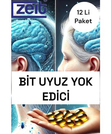 ZEIT OZONE Hair Serum Fast Acting Natural Support Against Scabies and Itching 12 Active Ozone Capsules