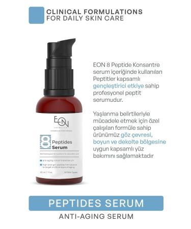 EON 8 Peptide Intensive Anti-Aging Serum - Reduces Wrinkles Increases Collagen & Elastin Production - Buy Online on GoSupps.com
