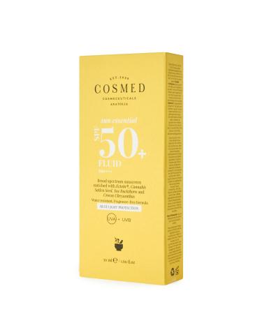 COSMED Sun Essential Fluid SPF 50 Face Sun Cream for All Skin Types New Generation Filters 50 ml - Buy Online on GoSupps.com