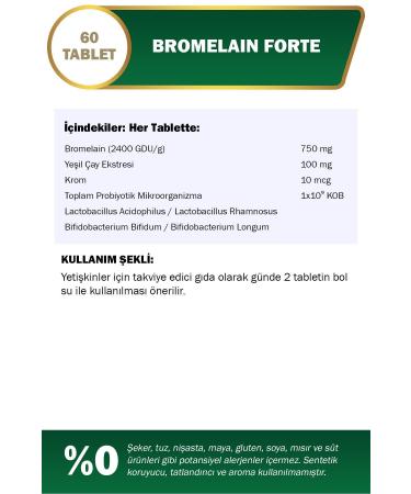 Nutraxin Bromelain Forte 750 mg 60 Tablets - Buy Online on GoSupps.com