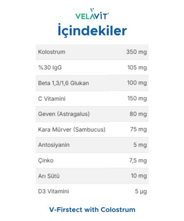 Velavit V-Firstect with Colostrum - Buy Online on GoSupps.com