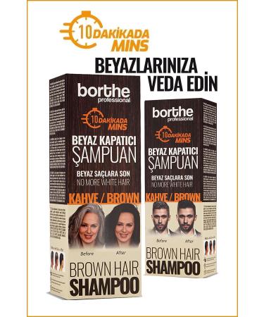 Borthe Brown Shampoo for White Hair 300 ml - Buy Online on GoSupps.com