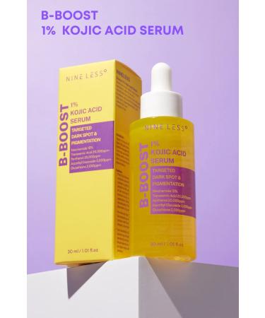 Nineless B-Boost 1% Kojic Acid Serum-Anti Dark Spot Large Pore Niacinamide Serum with Kojic Acid 30ml - Buy Online on GoSupps.com