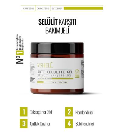 VSHELL Firming Cellulite and Stretch Mark Preventing Body Shaping Gel 250 ml